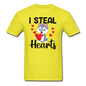 I Steal Hearts v1 - Unisex Classic T-Shirt - yellow