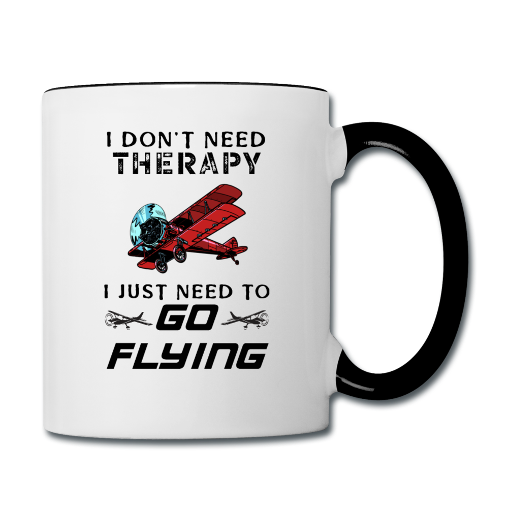 I Don't Need Therapy - Flying - Contrast Coffee Mug - white/black