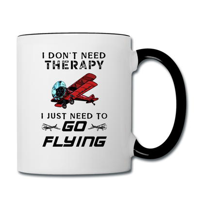 I Don't Need Therapy - Flying - Contrast Coffee Mug - white/black