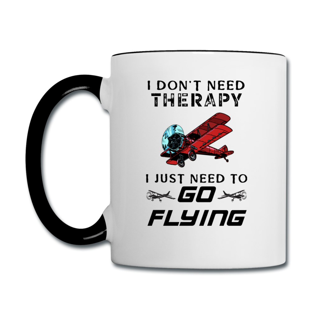 I Don't Need Therapy - Flying - Contrast Coffee Mug - white/black