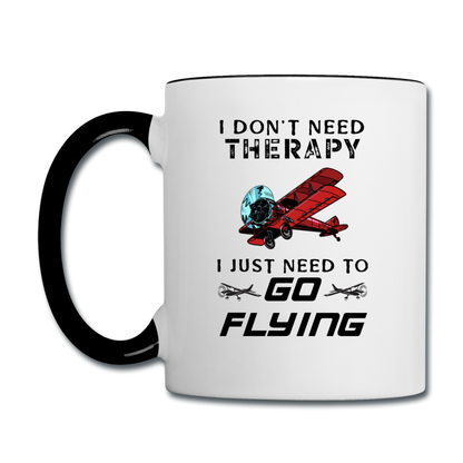 I Don't Need Therapy - Flying - Contrast Coffee Mug - white/black