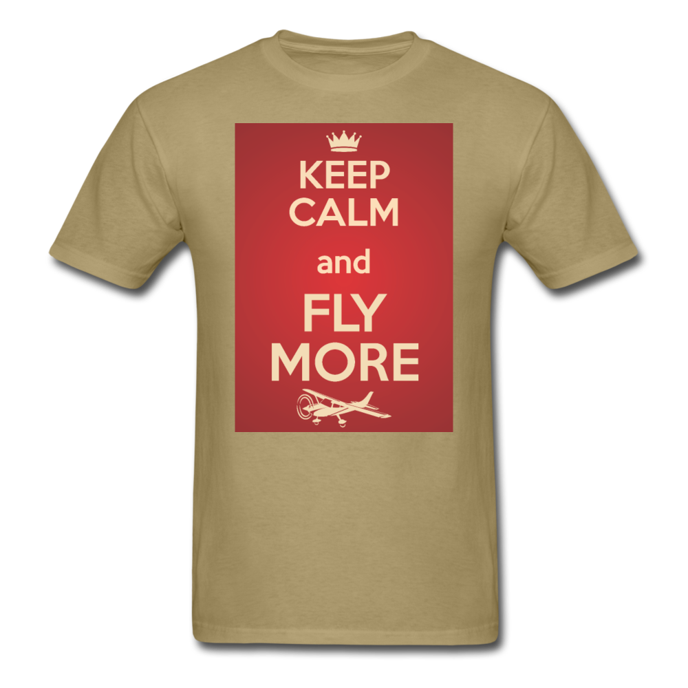 Keep Calm And Fly More - Red - Unisex Classic T-Shirt - khaki