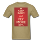 Keep Calm And Fly More - Red - Unisex Classic T-Shirt - khaki