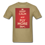 Keep Calm And Fly More - Red - Unisex Classic T-Shirt - khaki