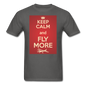 Keep Calm And Fly More - Red - Unisex Classic T-Shirt - charcoal