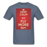Keep Calm And Fly More - Red - Unisex Classic T-Shirt - denim