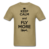 Keep Calm And Fly More - Black - Unisex Classic T-Shirt - khaki