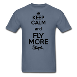 Keep Calm And Fly More - Black - Unisex Classic T-Shirt - denim