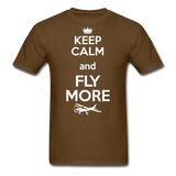 Keep Calm And Fly More - White - Unisex Classic T-Shirt - brown