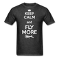 Keep Calm And Fly More - White - Unisex Classic T-Shirt - heather black