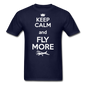 Keep Calm And Fly More - White - Unisex Classic T-Shirt - navy