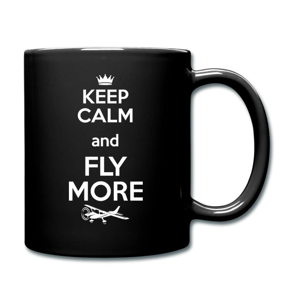 Keep Calm And Fly More - White - Full Color Mug - black