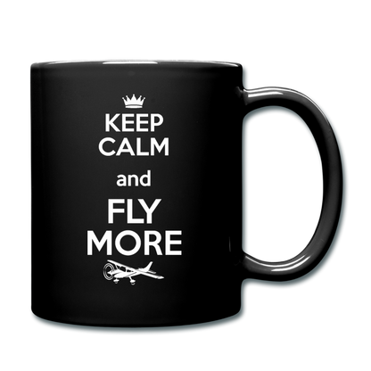 Keep Calm And Fly More - White - Full Color Mug - black