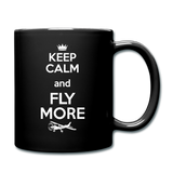Keep Calm And Fly More - White - Full Color Mug - black