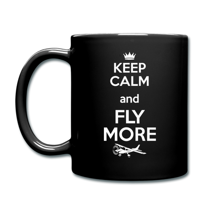 Keep Calm And Fly More - White - Full Color Mug - black