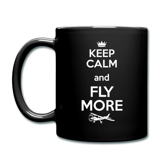 Keep Calm And Fly More - White - Full Color Mug - black