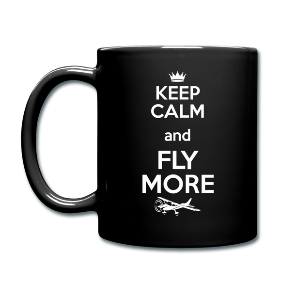 Keep Calm And Fly More - White - Full Color Mug - black
