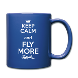 Keep Calm And Fly More - White - Full Color Mug - royal blue