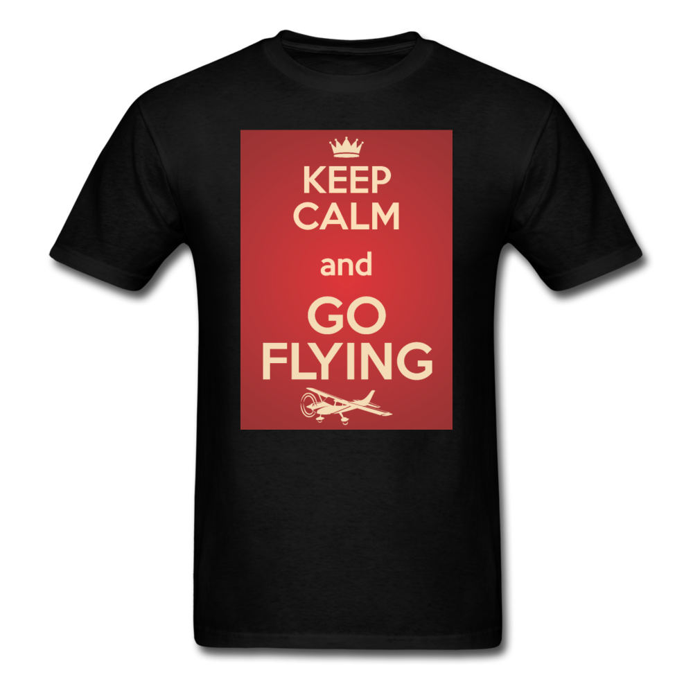 Keep Calm And Go Flying - Red - Unisex Classic T-Shirt - black