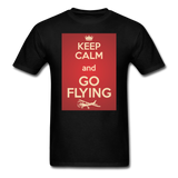 Keep Calm And Go Flying - Red - Unisex Classic T-Shirt - black