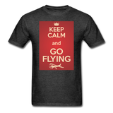 Keep Calm And Go Flying - Red - Unisex Classic T-Shirt - heather black