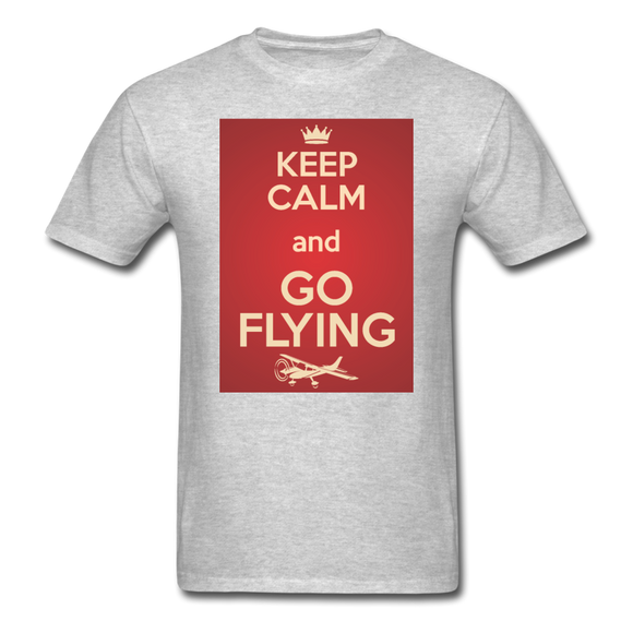 Keep Calm And Go Flying - Red - Unisex Classic T-Shirt - heather gray