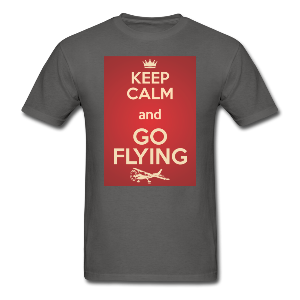 Keep Calm And Go Flying - Red - Unisex Classic T-Shirt - charcoal