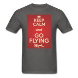 Keep Calm And Go Flying - Red - Unisex Classic T-Shirt - charcoal