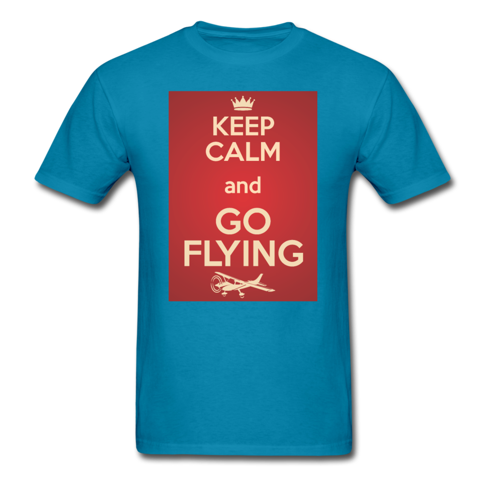 Keep Calm And Go Flying - Red - Unisex Classic T-Shirt - turquoise