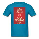 Keep Calm And Go Flying - Red - Unisex Classic T-Shirt - turquoise