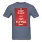 Keep Calm And Go Flying - Red - Unisex Classic T-Shirt - denim