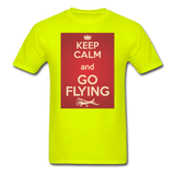 Keep Calm And Go Flying - Red - Unisex Classic T-Shirt - safety green