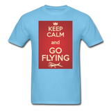 Keep Calm And Go Flying - Red - Unisex Classic T-Shirt - aquatic blue