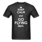 Keep Calm And Go Flying - White - Unisex Classic T-Shirt - heather black