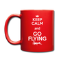 Keep Calm And Go Flying - White - Full Color Mug - red