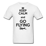 Keep Calm And Go Flying - Black - Unisex Classic T-Shirt - white