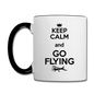 Keep Calm And Go Flying - Black - Contrast Coffee Mug - white/black