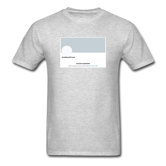 Account Suspended - Unisex Classic T-Shirt - heather gray