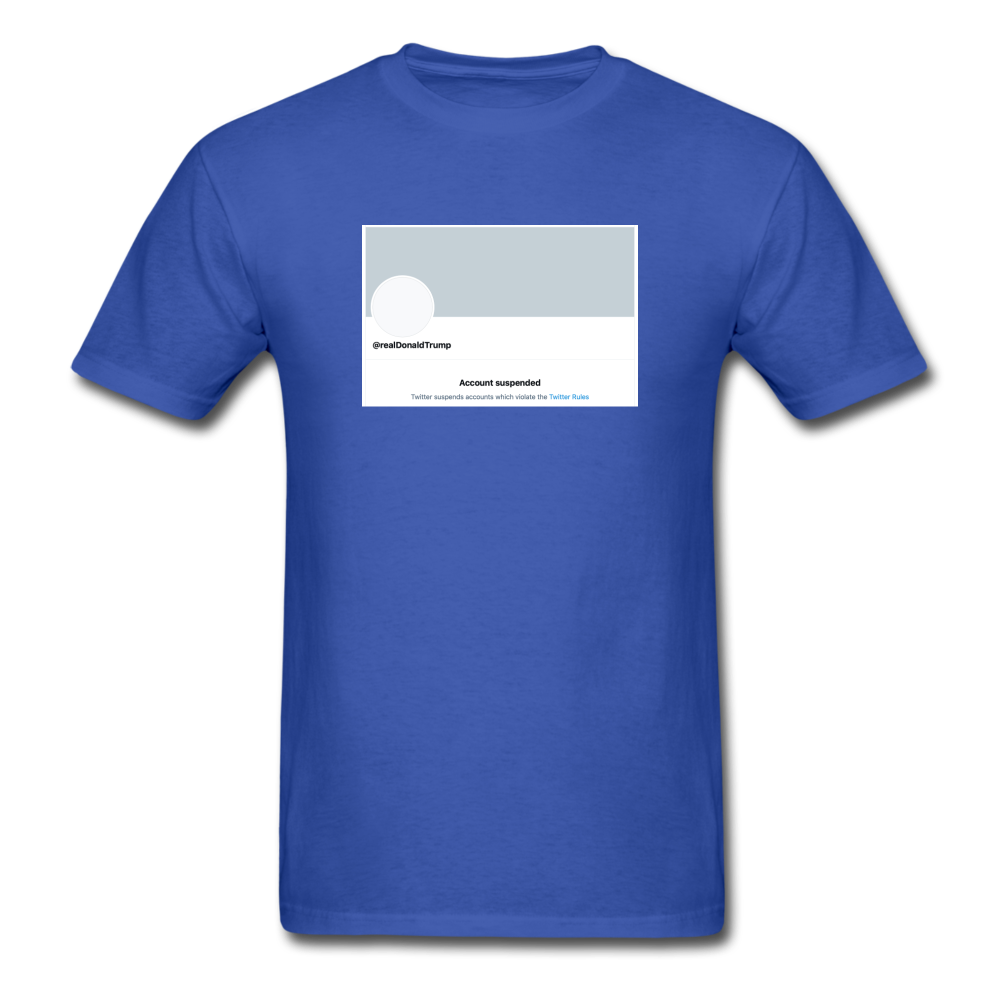 Account Suspended - Unisex Classic T-Shirt - royal blue