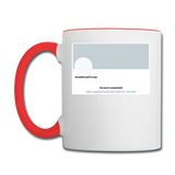 Account Suspended - Contrast Coffee Mug - white/red