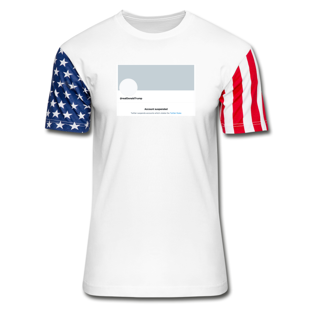 Account Suspended - Stars & Stripes T-Shirt - white