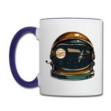 Astronaut Space Helmet - Contrast Coffee Mug - white/cobalt blue