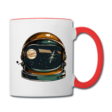 Astronaut Space Helmet - Contrast Coffee Mug - white/red