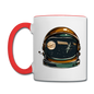 Astronaut Space Helmet - Contrast Coffee Mug - white/red