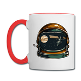 Astronaut Space Helmet - Contrast Coffee Mug - white/red