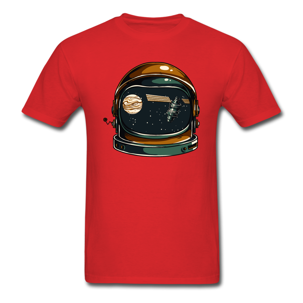 Astronaut Space Helmet - Unisex Classic T-Shirt - red