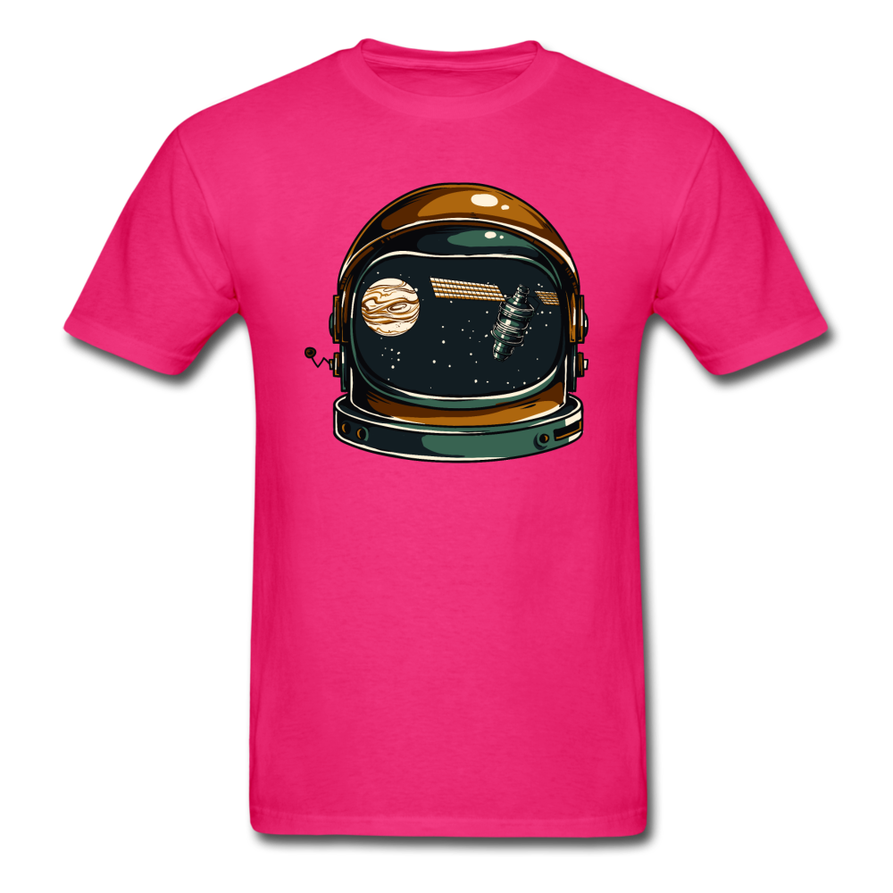 Astronaut Space Helmet - Unisex Classic T-Shirt - fuchsia