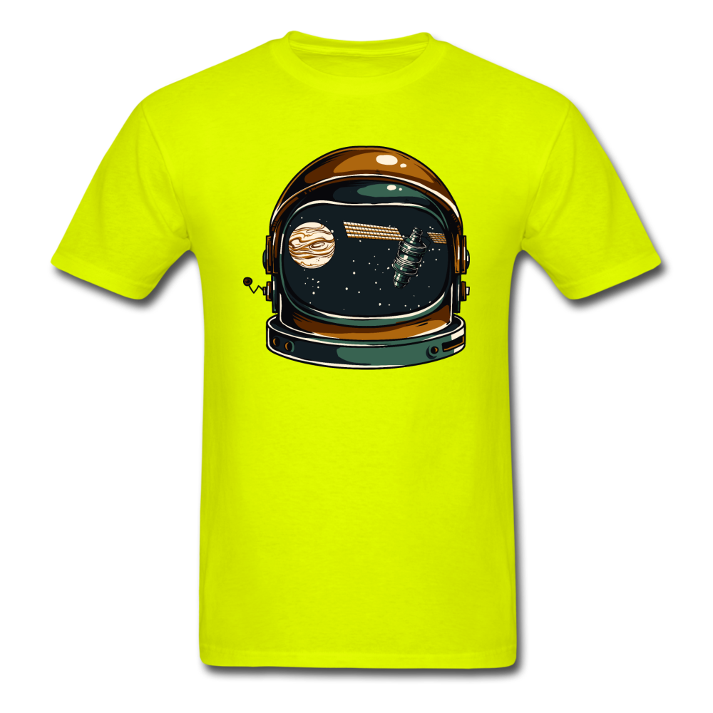 Astronaut Space Helmet - Unisex Classic T-Shirt - safety green