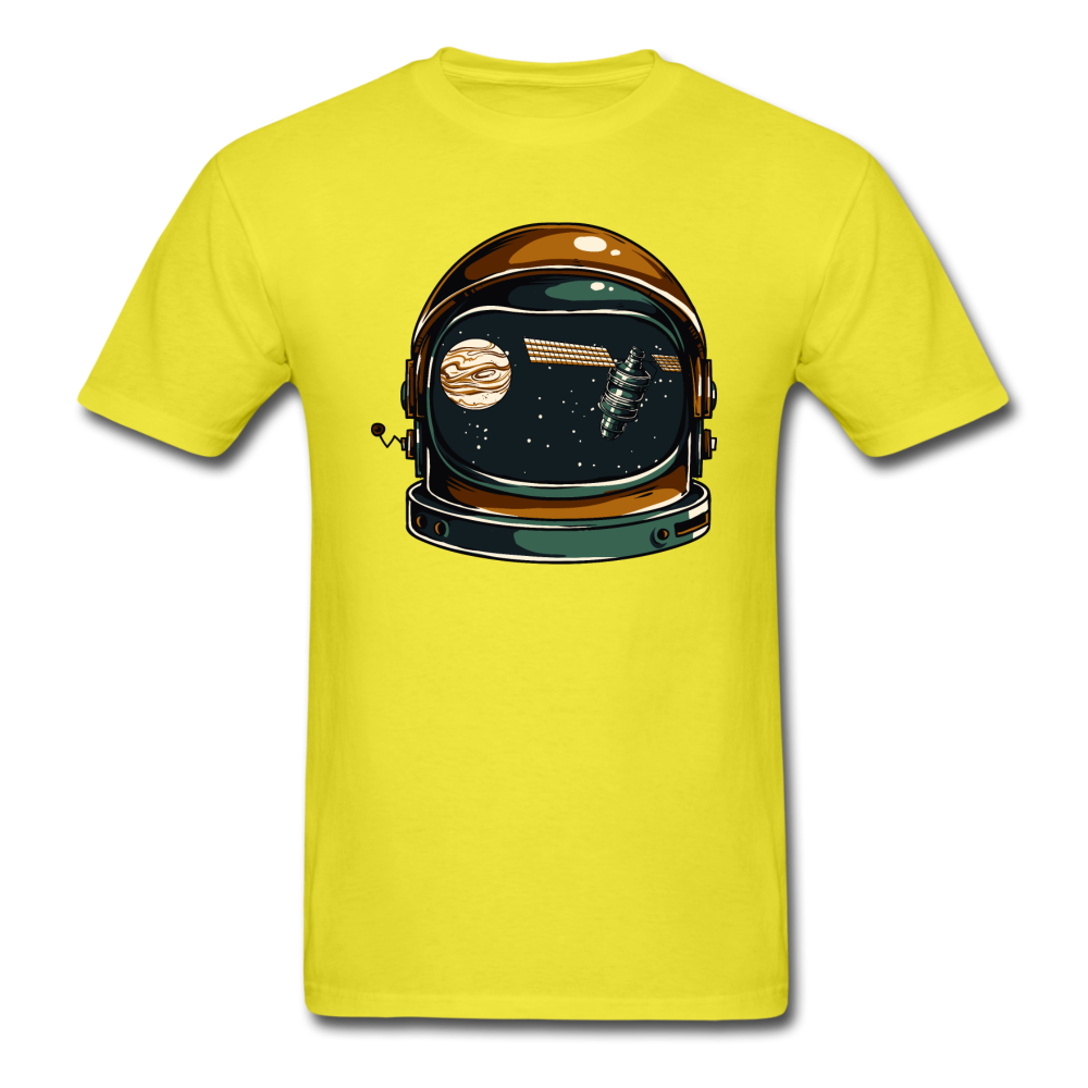 Astronaut Space Helmet - Unisex Classic T-Shirt - yellow