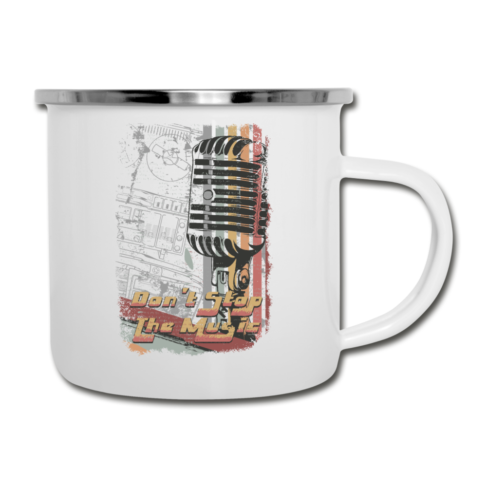 Don't Stop The Music - Camper Mug - white